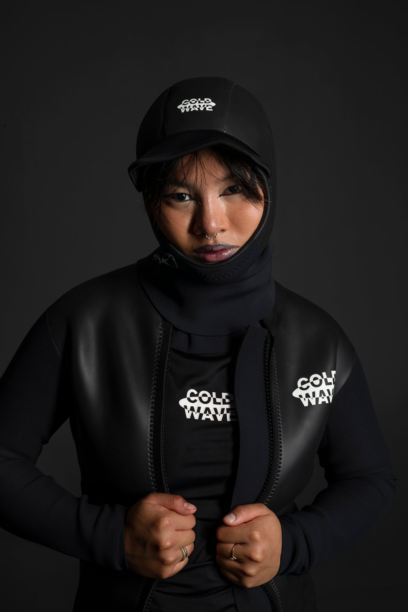 Cold Wave Hoodie Bonnet